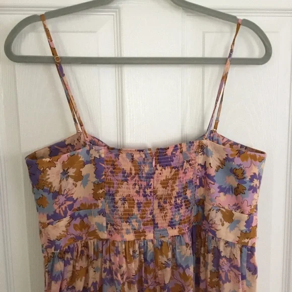 Zimmermann Violet cotton tie front midi floral dress ALTERED - Picture 7 of 9